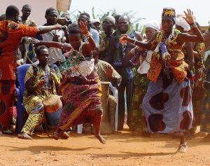 african people dancing